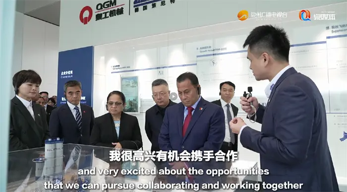 Låt oss arbeta tillsammans för att bygga framtidens infrastruktur! Vicepresident för Mikronesien besöker QGM Machinery