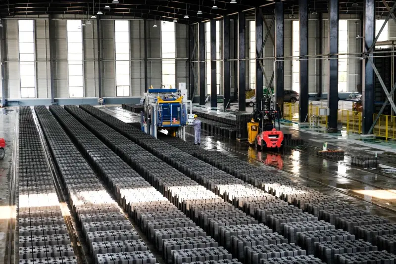 Mobil blockmaskin ZN940SC: Pallfri betonglösning